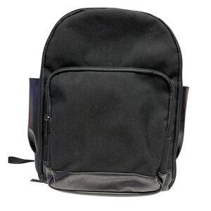 BEIS The Travel Backpack Black Nylon Unisex Travel Work Faux Leather Vacation